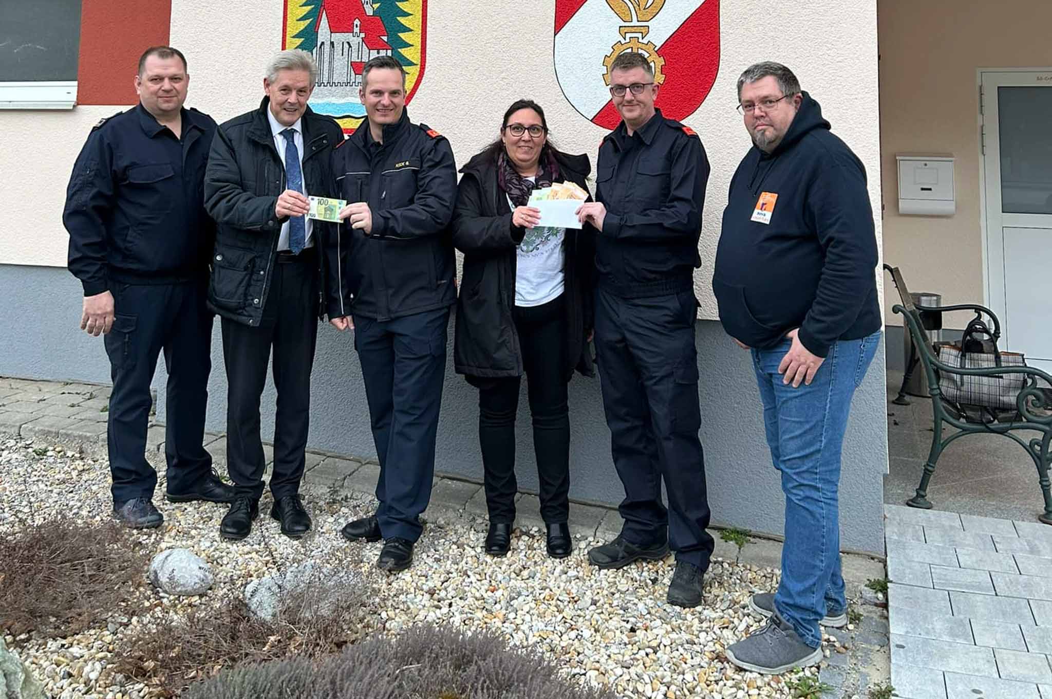 Spendenübergabe an die FF Edlitz