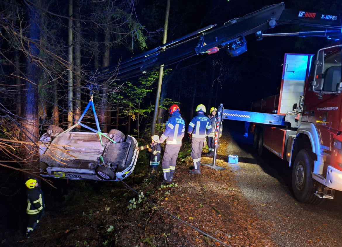 Kraneinsatz in Feistritz am Wechsel