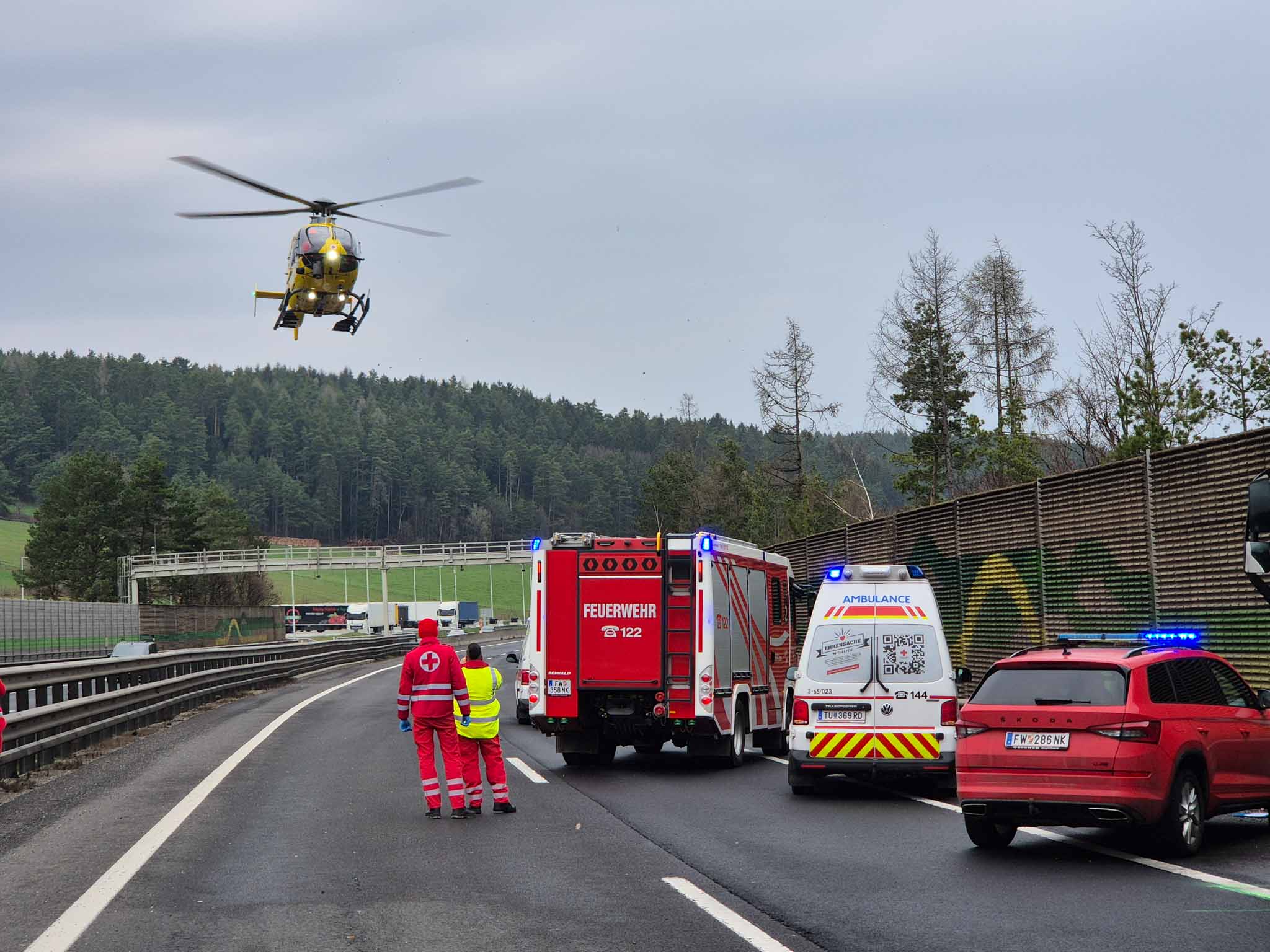 Tragischer Verkehrsunfall auf der A2