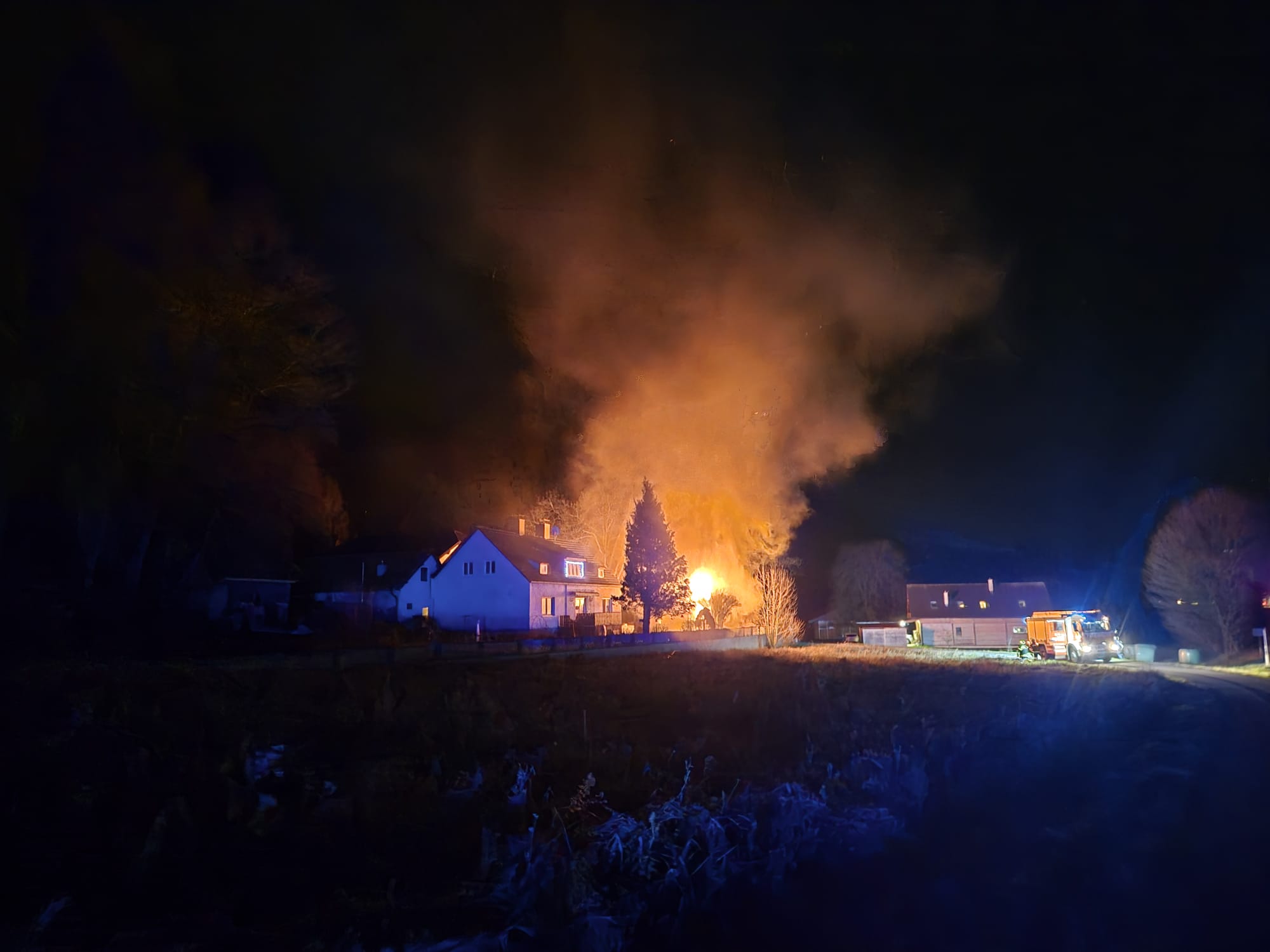 Hüttenbrand in Hütten / Grimmenstein